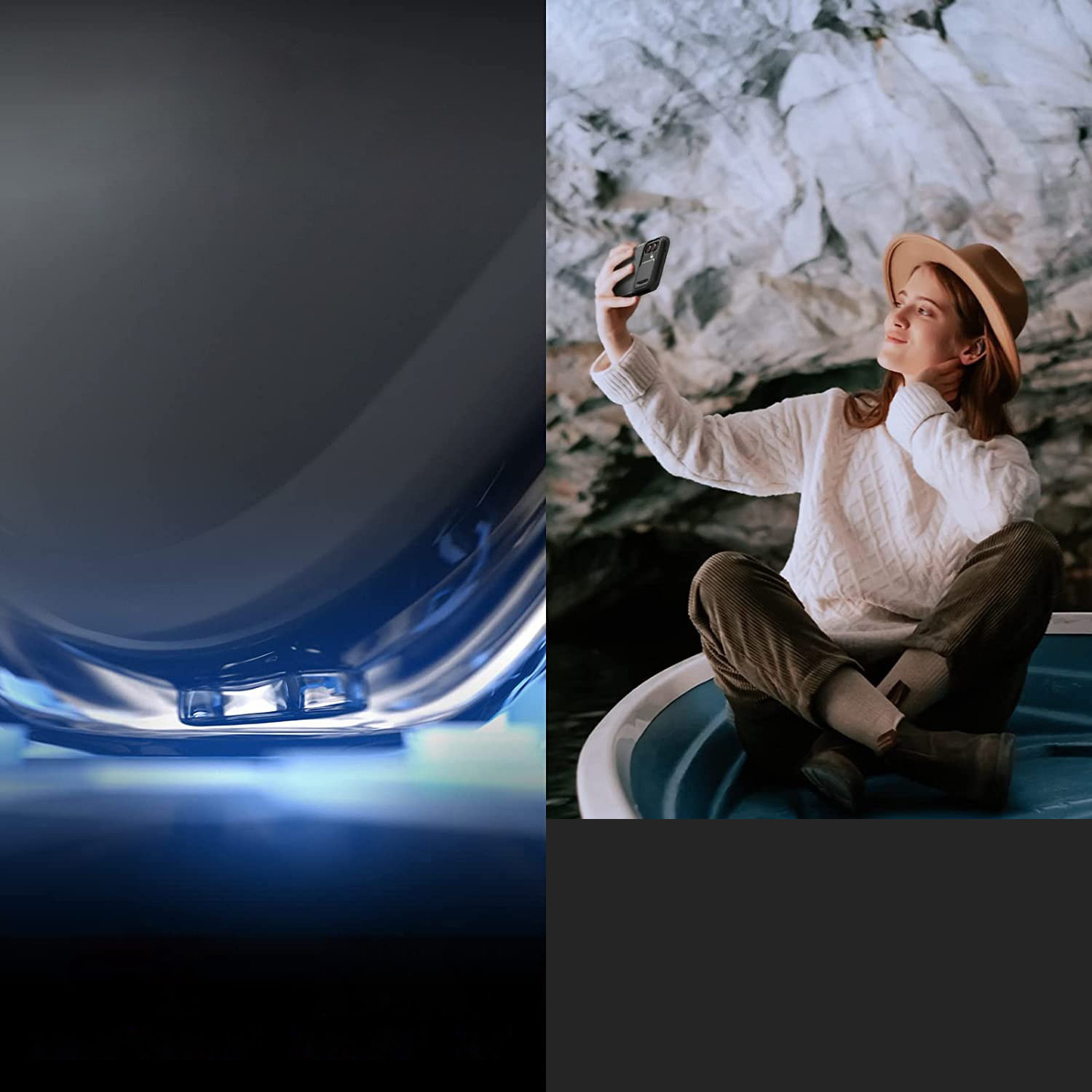 Oryginalne etui od marki Spigen z serii Optik Armor dla Galaxy S23 FE, czarne